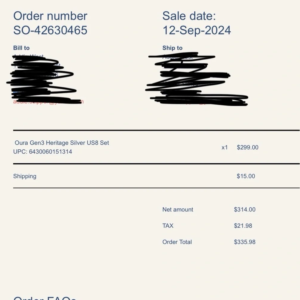 Oura Gen3 Heritage Silver US8 Set